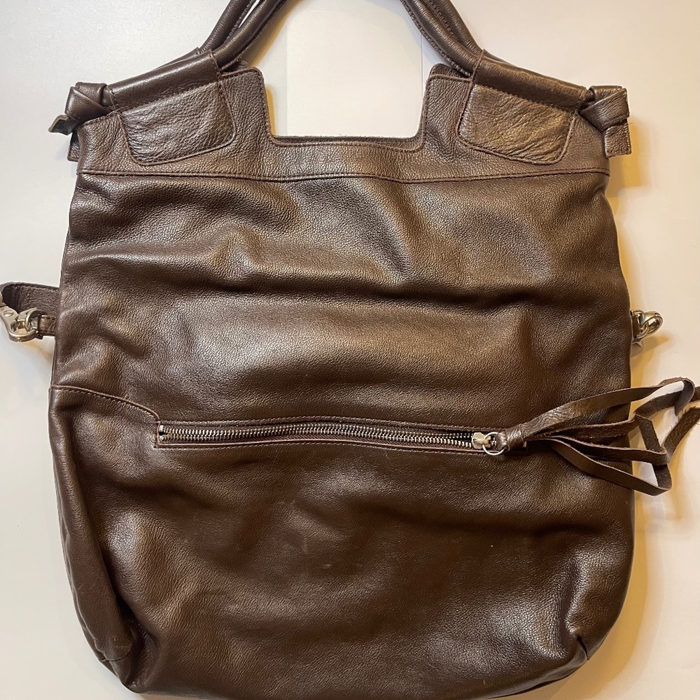 Foley & Corinna Chocolate Mid-City Leather Tote
